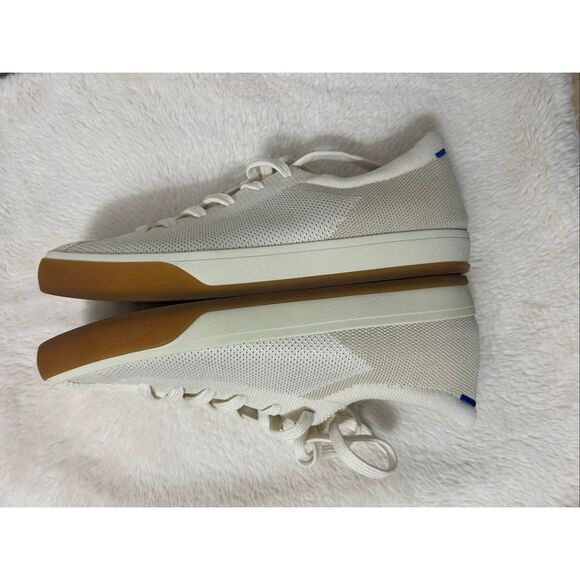 Rothys The Lace Up Sneaker Biscuit W 8.5 - Picture 4 of 8